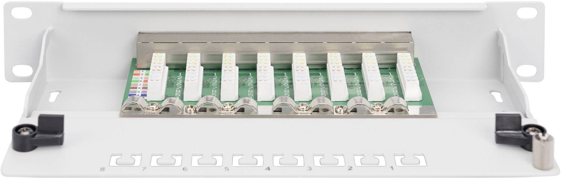 Digitus 8 Port Netzwerk-Patchpanel CAT 5e 1 HE