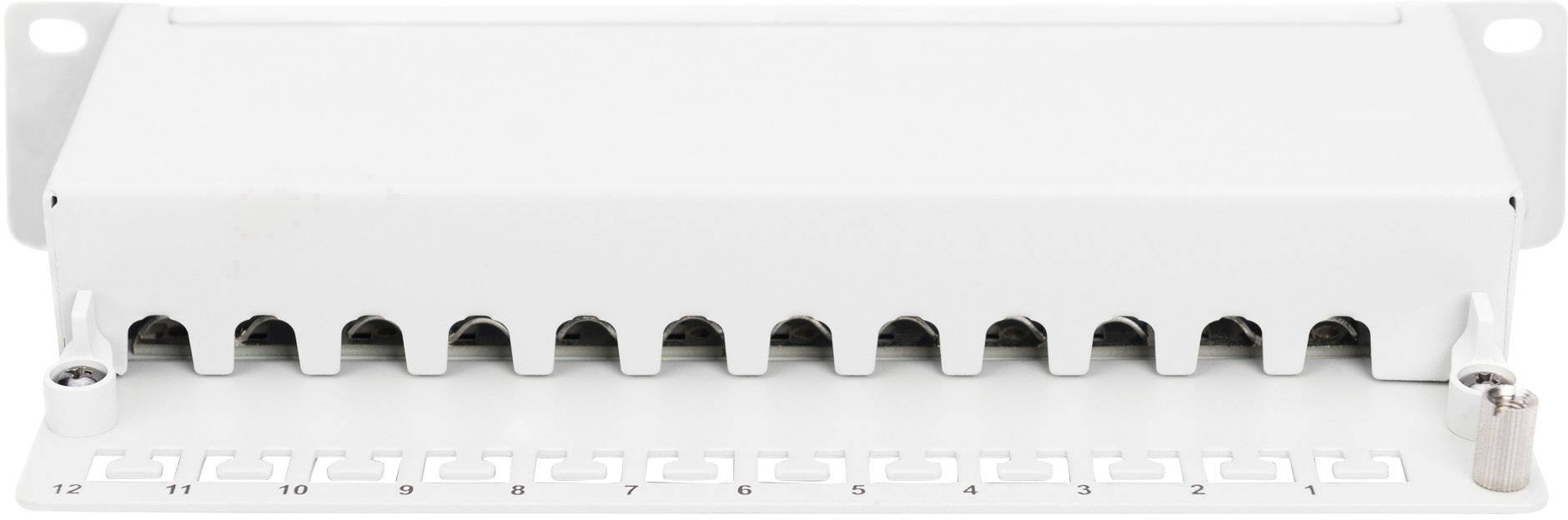 Digitus 12 Port Netzwerk-Patchpanel 254 mm (10") CAT 5e 1 HE Bestückt