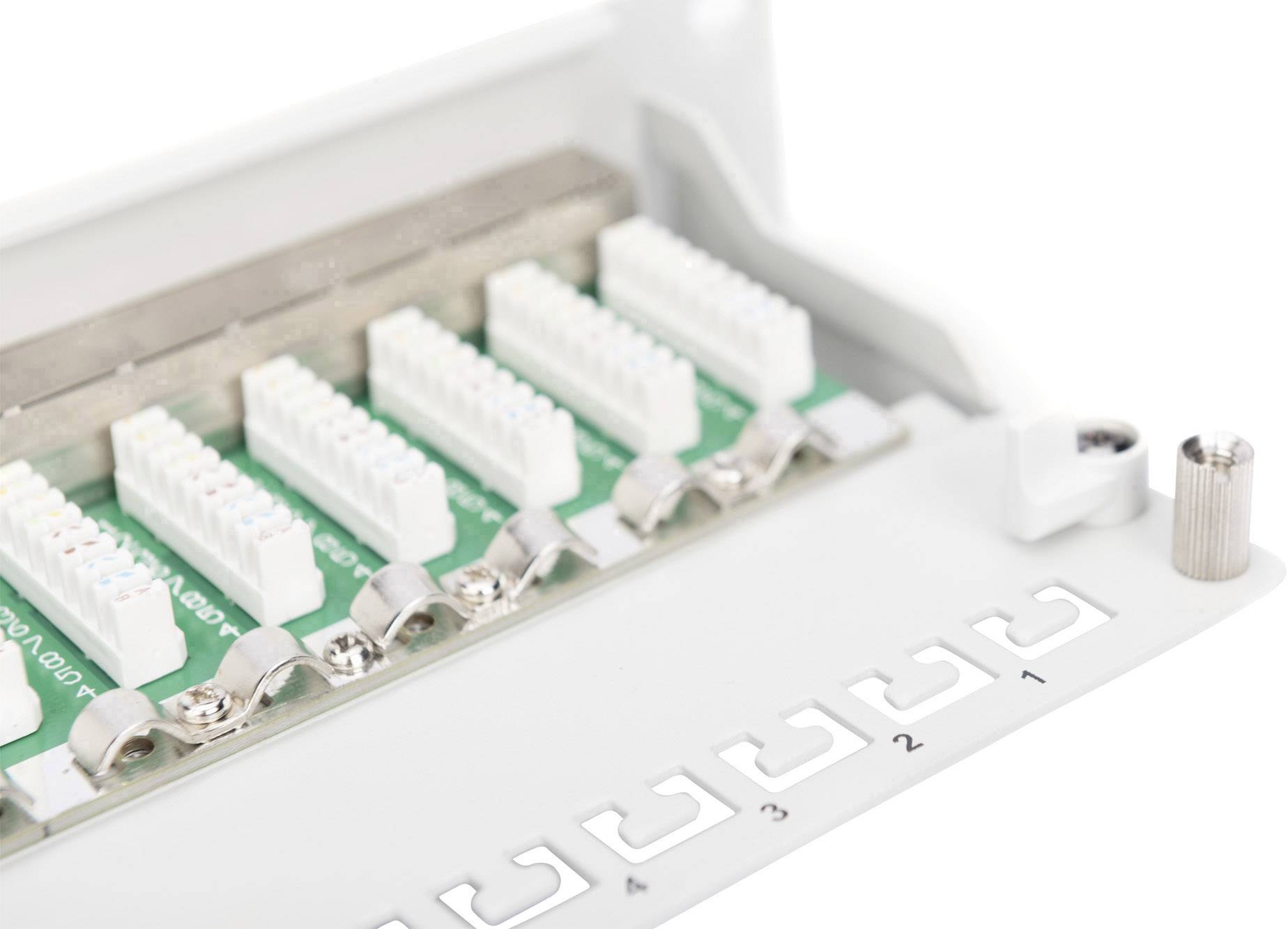 Digitus 12 Port Netzwerk-Patchpanel 254 mm (10") CAT 5e 1 HE Bestückt