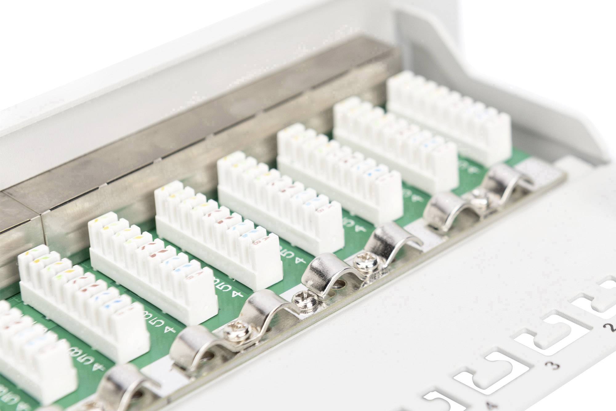 Digitus 12 Port Netzwerk-Patchpanel 254 mm (10") CAT 5e 1 HE Bestückt