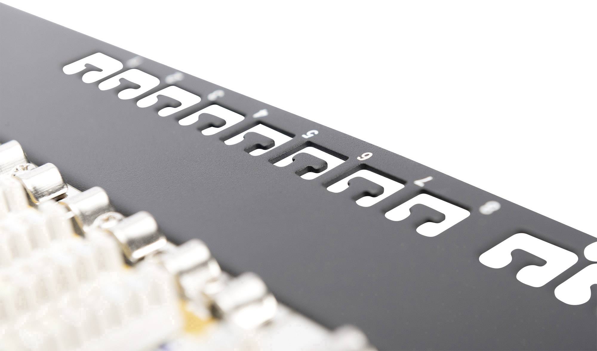 Digitus 16 Port Netzwerk-Patchpanel 483 mm (19") CAT 6 1 HE Bestückt