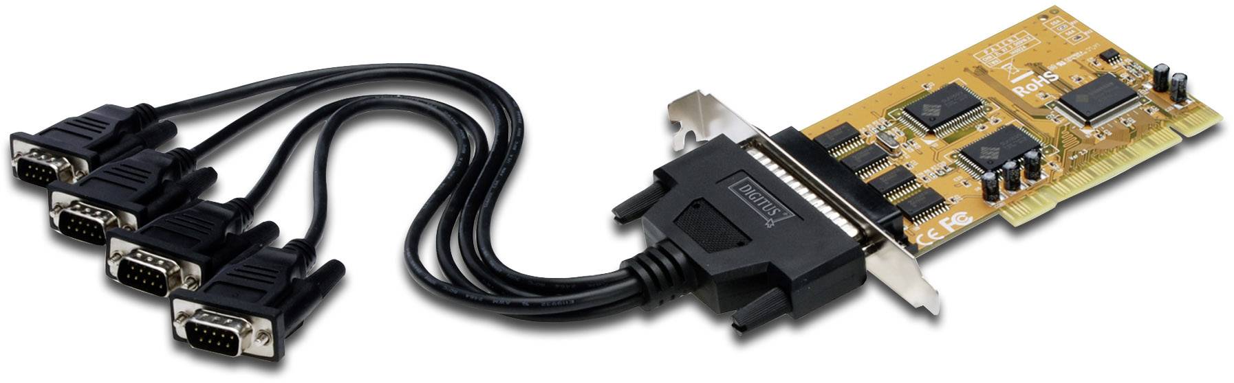 Digitus DS-33002-1 4 Port Serielle Steckkarte Seriell (9pol.) PCI