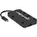 Manhattan 152600 USB Adapter [1x USB-C® Stecker - 1x DVI-Buchse 24+5pol., DisplayPort Buchse, HDMI-Buchse, VGA-Buchse] Schwarz