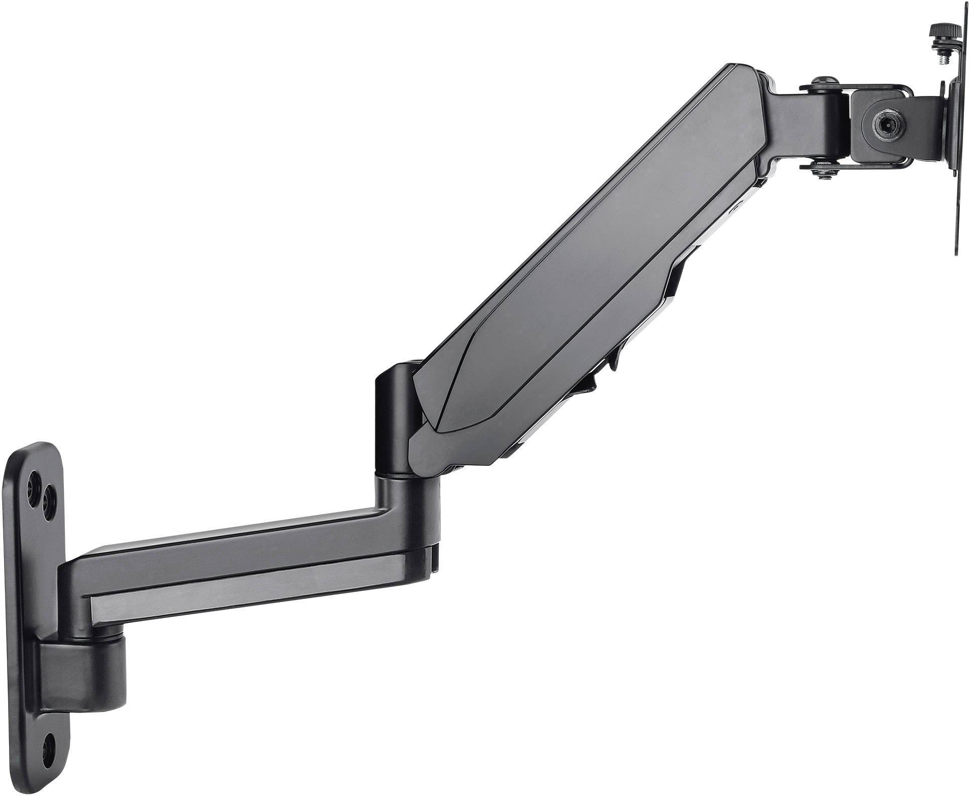 Manhattan 461610 1fach Monitor-Wandhalterung 43,2 cm (17") - 81,3 cm (32") Schwarz Drehbar, Höhenverstellbar, Neigbar, Schwenkbar