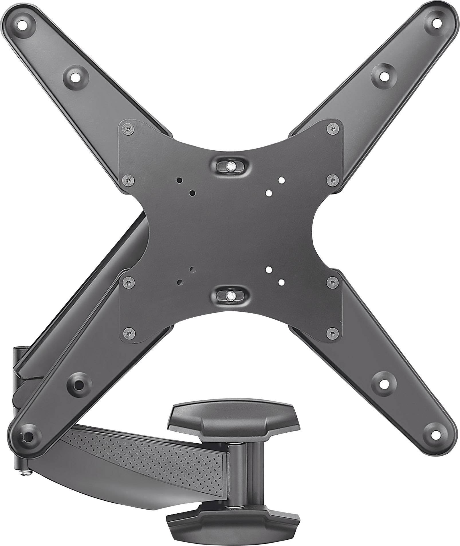 Manhattan 461641 TV-Wandhalterung Geeignet für Curved-TV's, Höhenverstellbar, Neigbar, Schwenkbar 53,3cm (21") - 152,4cm (60")