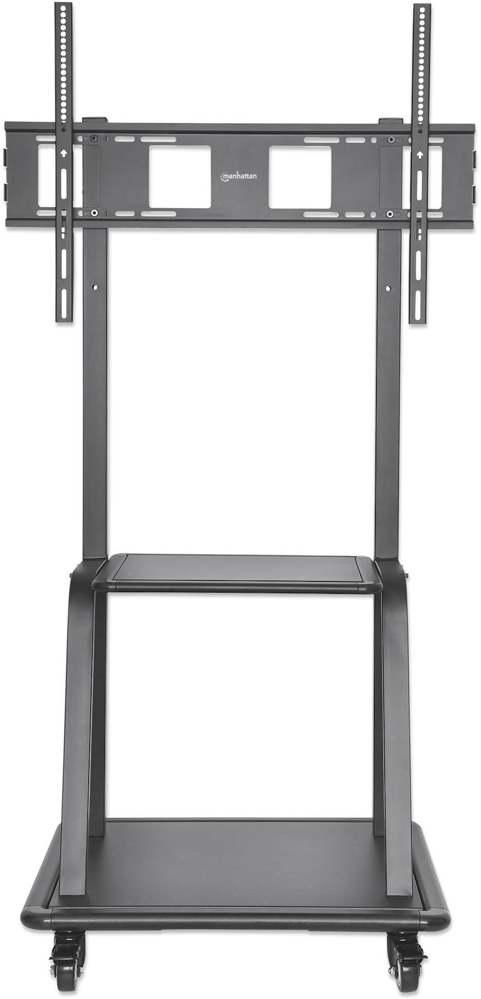 Manhattan TV-Rollwagen Höhenverstellbar, Mit Tastaturablage, Verstellbare Verstrebung 94,0cm (37") - 254,0cm (100") Bodenständer
