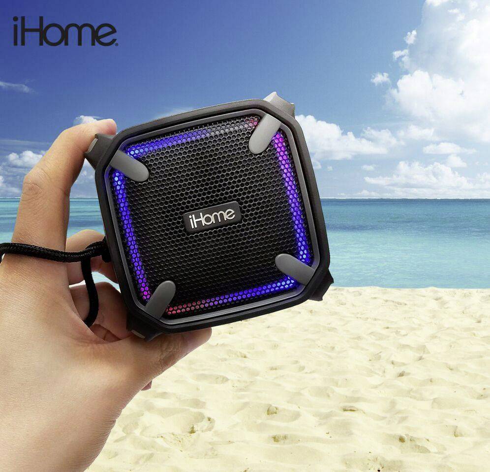 IHome iBT371 weatcher Touch Bluetooth® Lautsprecher Freisprechfunktion, Outdoor, staubfest, stoßfest, Wasserfest Schwarz