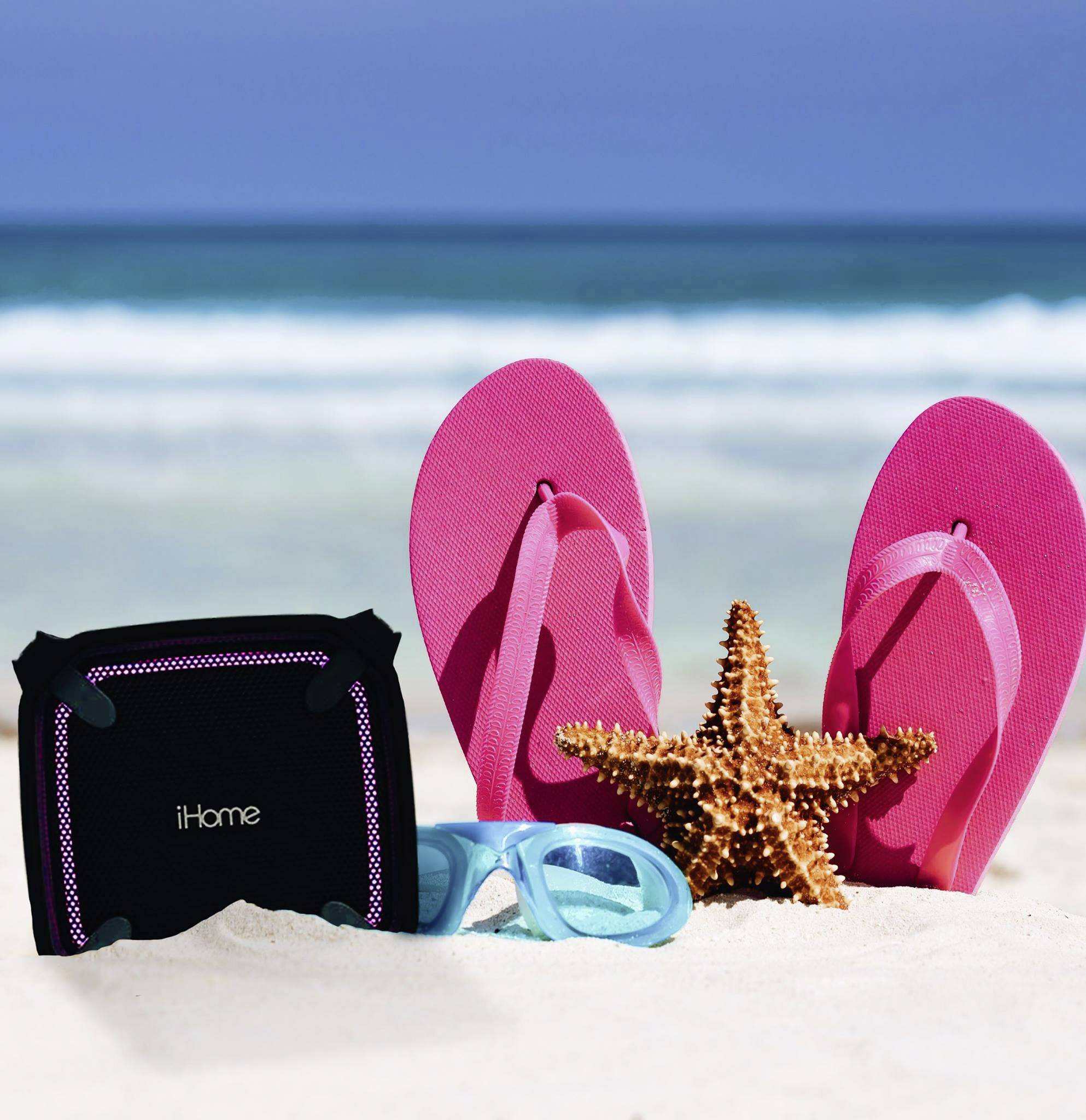 IHome iBT371 weatcher Touch Bluetooth® Lautsprecher Freisprechfunktion, Outdoor, staubfest, stoßfest, Wasserfest Schwarz