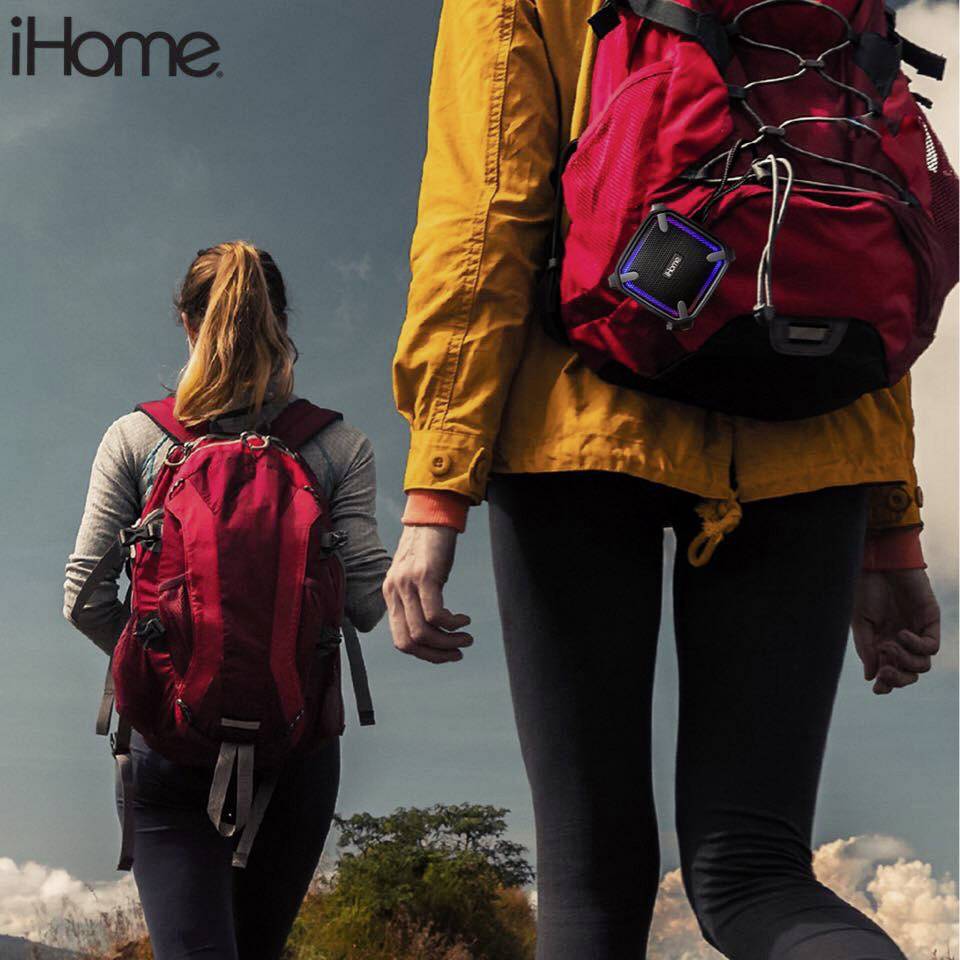 IHome iBT371 weatcher Touch Bluetooth® Lautsprecher Freisprechfunktion, Outdoor, staubfest, stoßfest, Wasserfest Schwarz