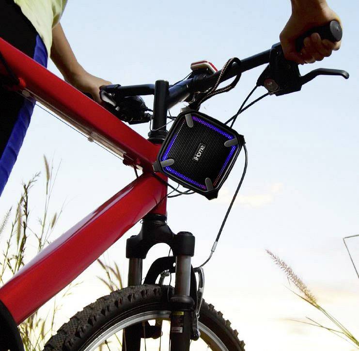 IHome iBT371 weatcher Touch Bluetooth® Lautsprecher Freisprechfunktion, Outdoor, staubfest, stoßfest, Wasserfest Schwarz