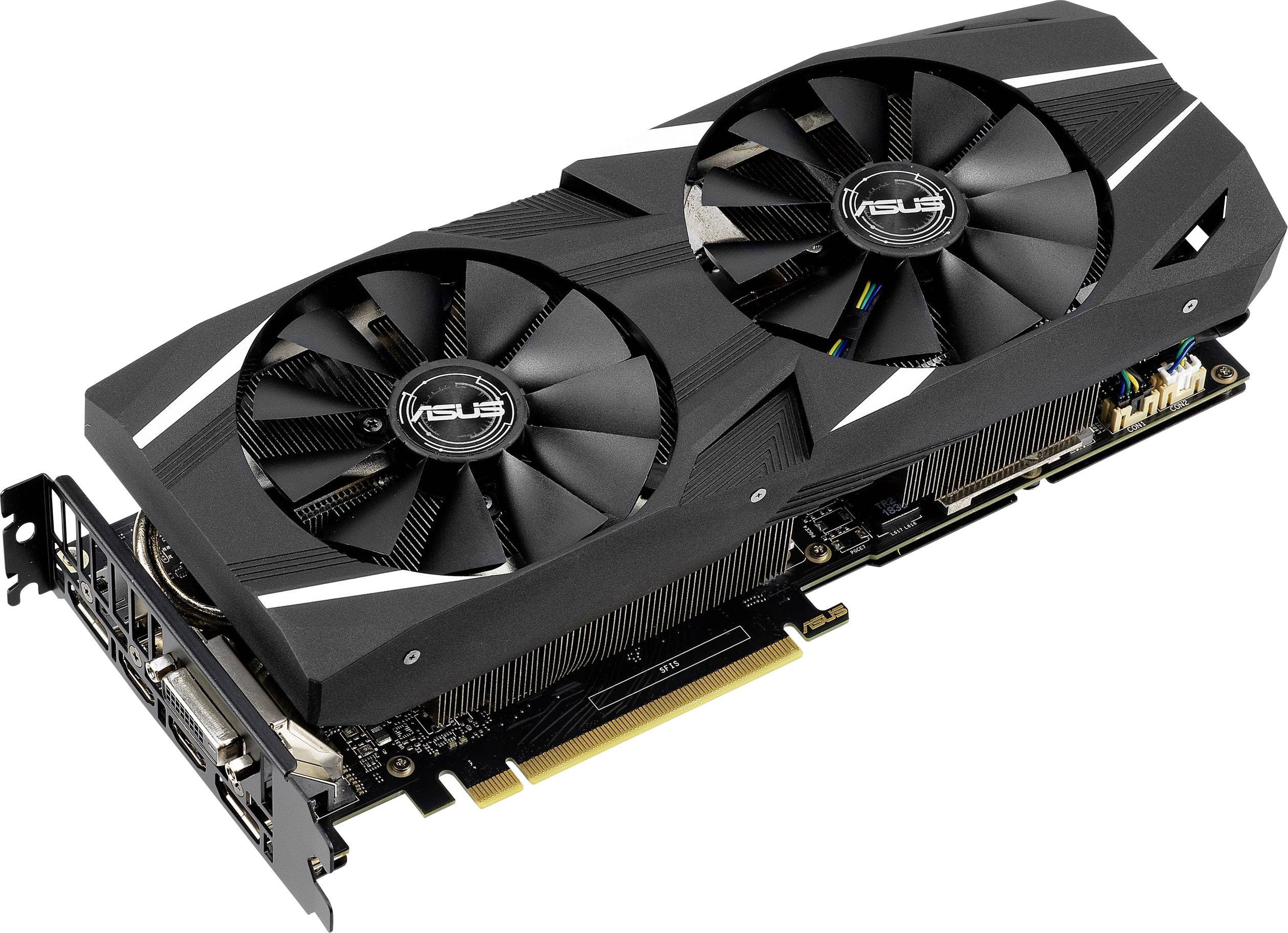 Asus Grafikkarte Nvidia GeForce RTX 2060 Dual Advanced 6 GB GDDR6-RAM PCIe x16 HDMI®, DVI, DisplayP