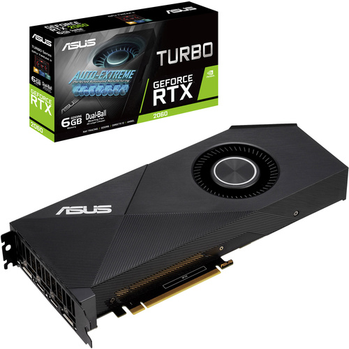 Asus Grafikkarte Nvidia GeForce RTX 2060 Turbo 6 GB GDDR6-RAM PCIe x16 HDMI®, DisplayPort
