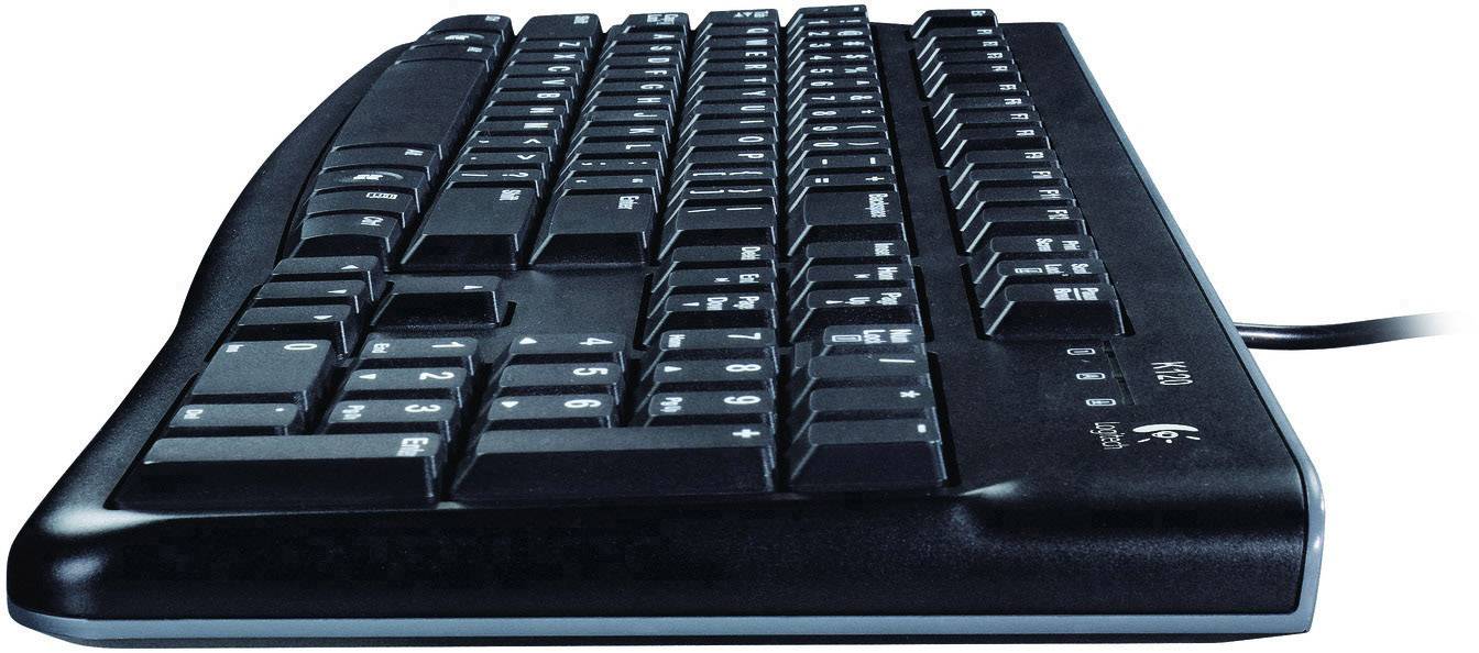 Logitech K120 B2B USB Tastatur Tschechisch Schwarz Spritzwassergeschützt
