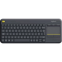 Logitech K400+ Funk Tastatur Tschechisch Schwarz Integriertes Touchpad, Maustasten, Multimediataste Logitech K400+ Funk Tastatur Tschechisch Schwarz Integriertes Touchpad, Maustasten, Multimediataste