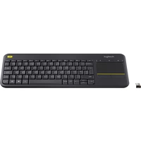 Logitech K400+ Funk Tastatur Tschechisch Schwarz Integriertes Touchpad, Maustasten, Multimediataste Logitech K400+ Funk Tastatur Tschechisch Schwarz Integriertes Touchpad, Maustasten, Multimediataste
