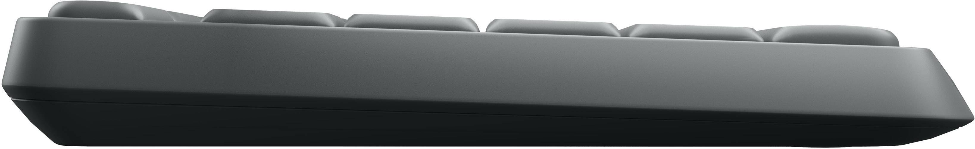 Logitech MK235 Funk Tastatur, Maus-Set Italienisch, QWERTY Schwarz