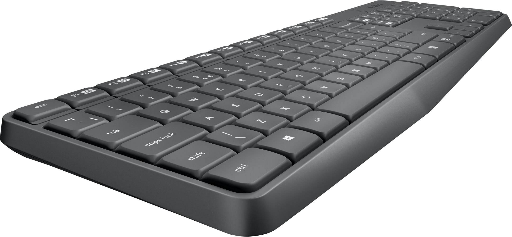 Logitech MK235 Funk Tastatur, Maus-Set Portugiesisch Schwarz