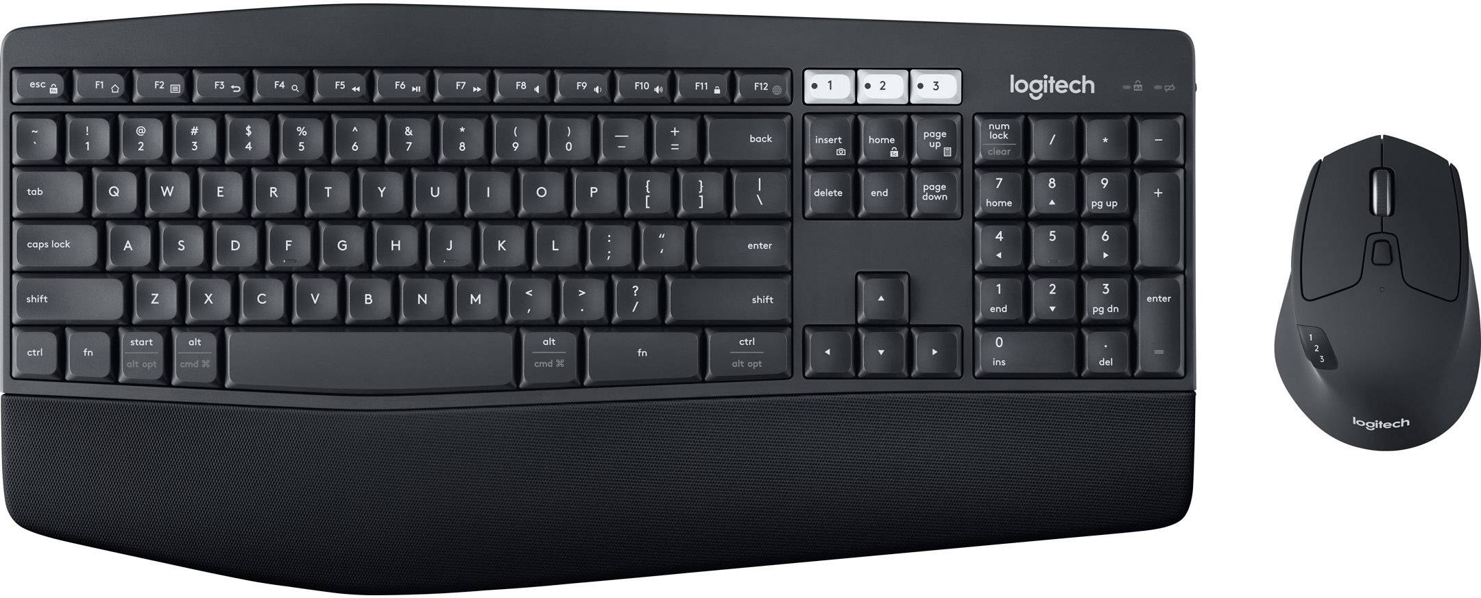 Logitech MK850 PERFORMANCE Bluetooth® Tastatur, Maus-Set Niederländisch, QWERTY Schwarz