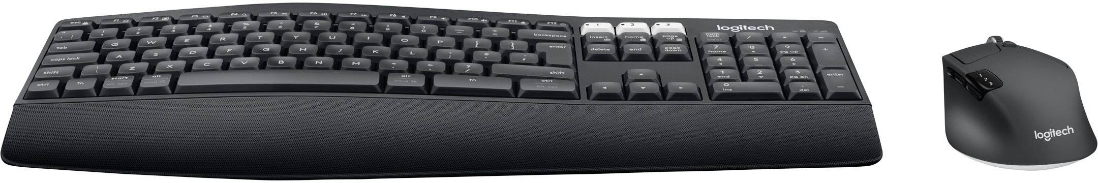 Logitech MK850 PERFORMANCE Bluetooth® Tastatur, Maus-Set Ergonomisch UK-Englisch, QWERTY Schwarz
