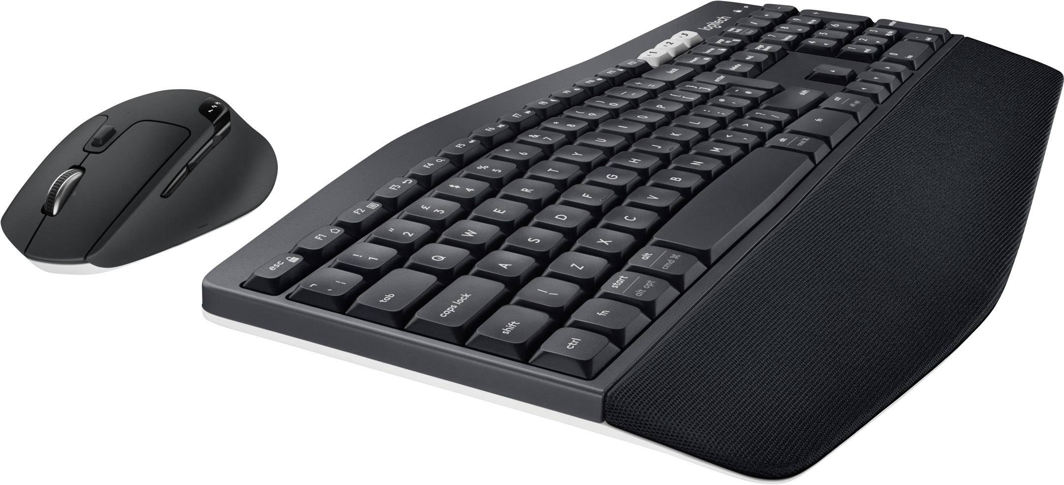 Logitech MK850 PERFORMANCE Bluetooth® Tastatur, Maus-Set Ergonomisch UK-Englisch, QWERTY Schwarz