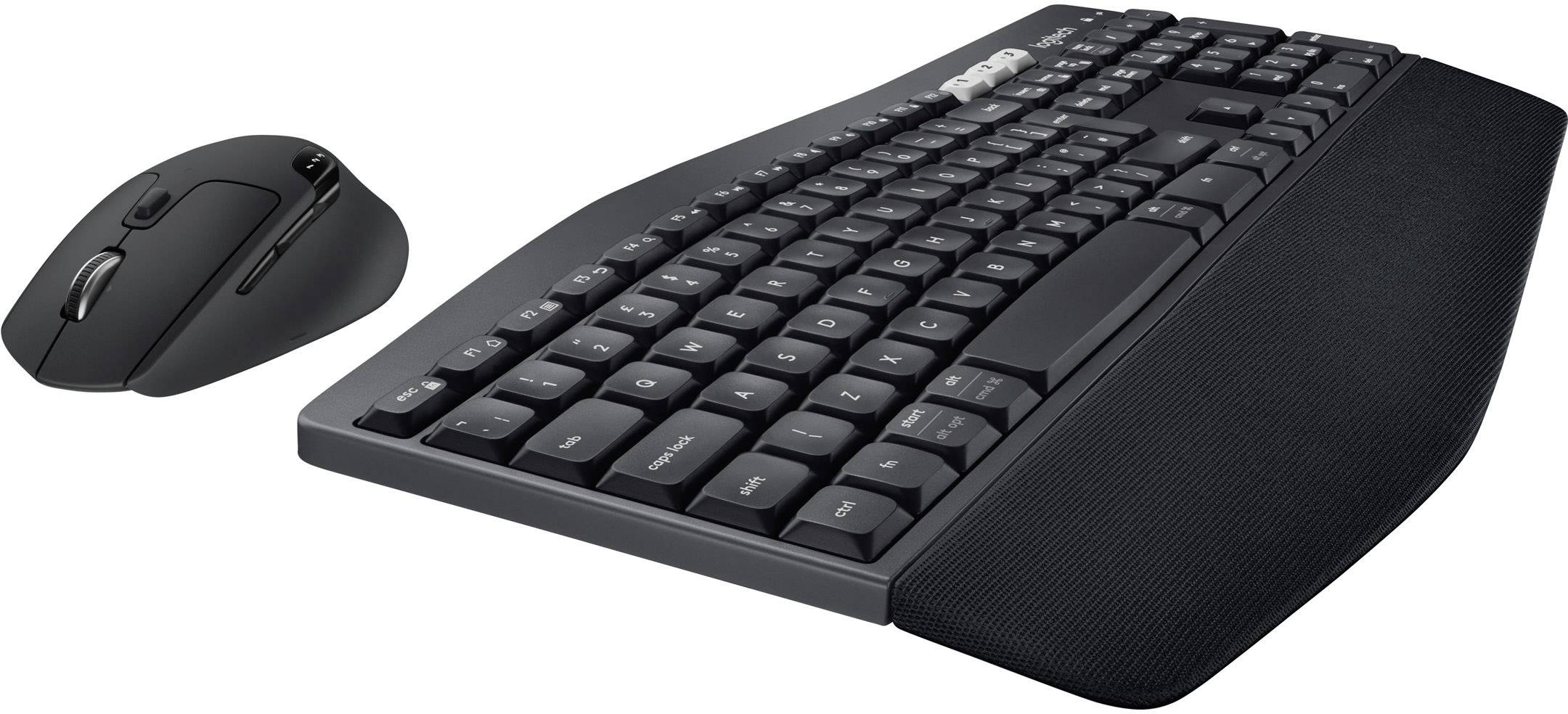 Logitech MK850 Performance Bluetooth® Tastatur, Maus-Set Multimediatasten Russisch Schwarz