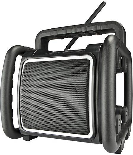 PerfectPro Teambox Baustellenradio DAB+, UKW AUX, Bluetooth®, USB spritzwassergeschützt, staubdicht, stoßfest, wiederaufladbar