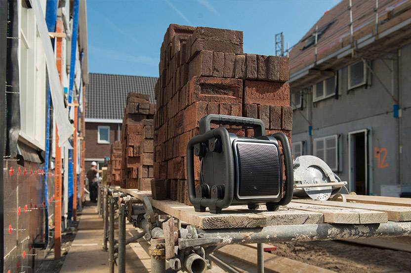 PerfectPro Teambox Baustellenradio DAB+, UKW AUX, Bluetooth®, USB spritzwassergeschützt, staubdicht, stoßfest, wiederaufladbar