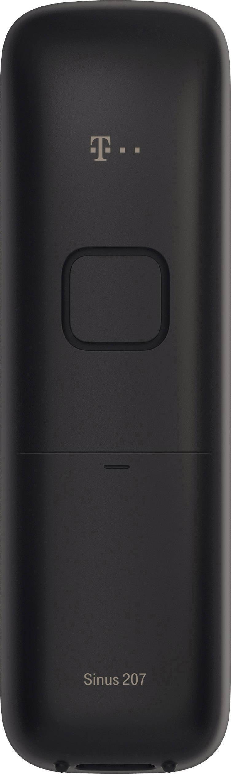 Telekom PA 207 plus 1 DECT Schnurloses Telefon analog Anrufbeantworter, inkl. Mobilteil Schwarz