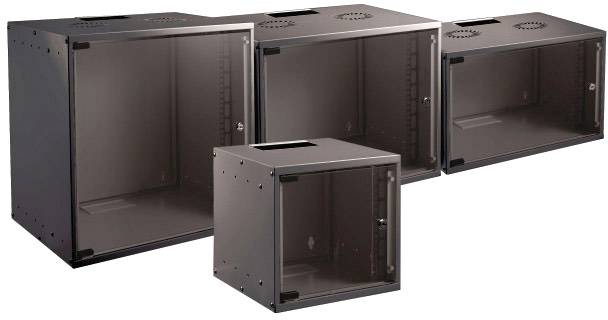 EFB-Elektronik BASIC - Gehäuse Netzwerkschrank - geeignet für Wandmontage - Schwarz, RAL 9005 - 15U - 48.3 cm (19)