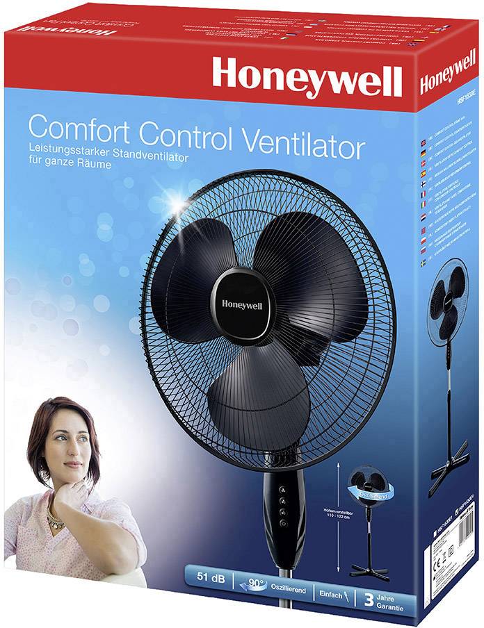 Honeywell HSF1630E4 Standventilator 45 W Schwarz