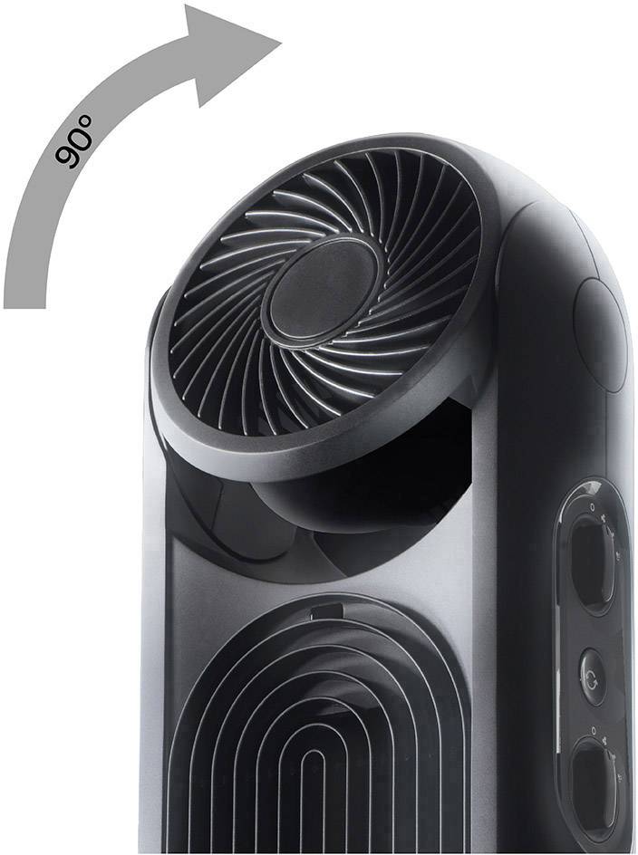 Honeywell HYF500E4 Turmventilator 58W (Ø x H) 30cm x 800mm Schwarz