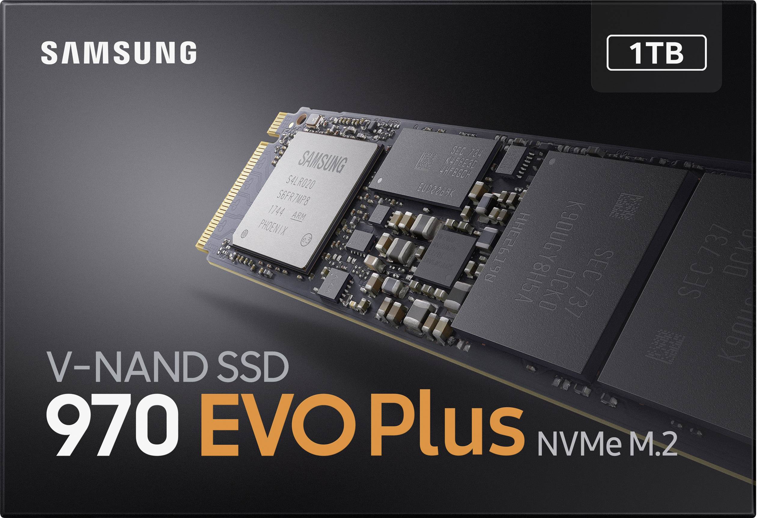 Samsung 970 EVO Plus 1 TB Interne M.2 PCIe NVMe SSD 2280 M.2 NVMe PCIe 3.0 x4 Retail MZ-V7S1T0BW