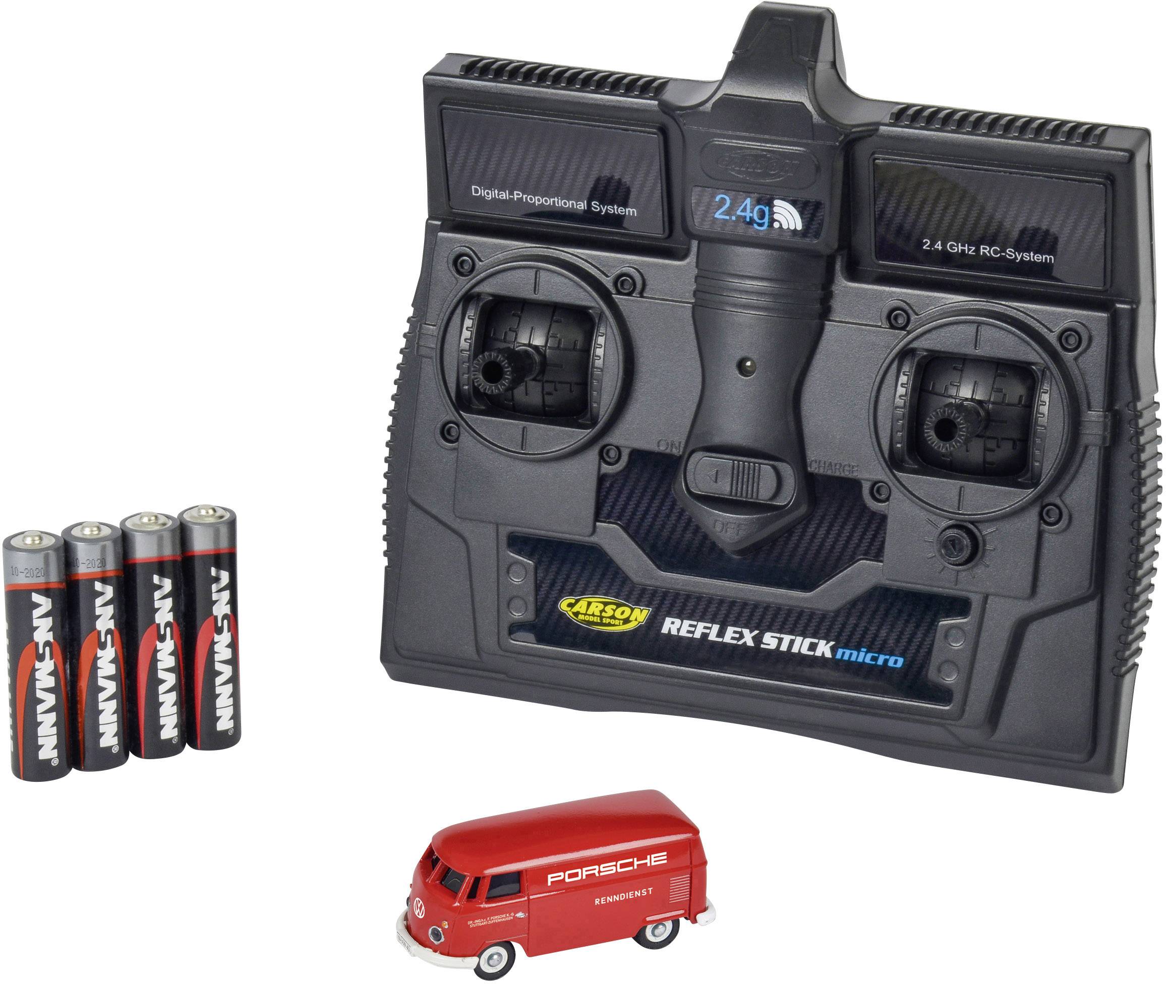 Carson Modellsport 500504124 VW Bus T1 Kastenwagen Porsche 1:87 RC Modellauto Elektro Straßenmodell