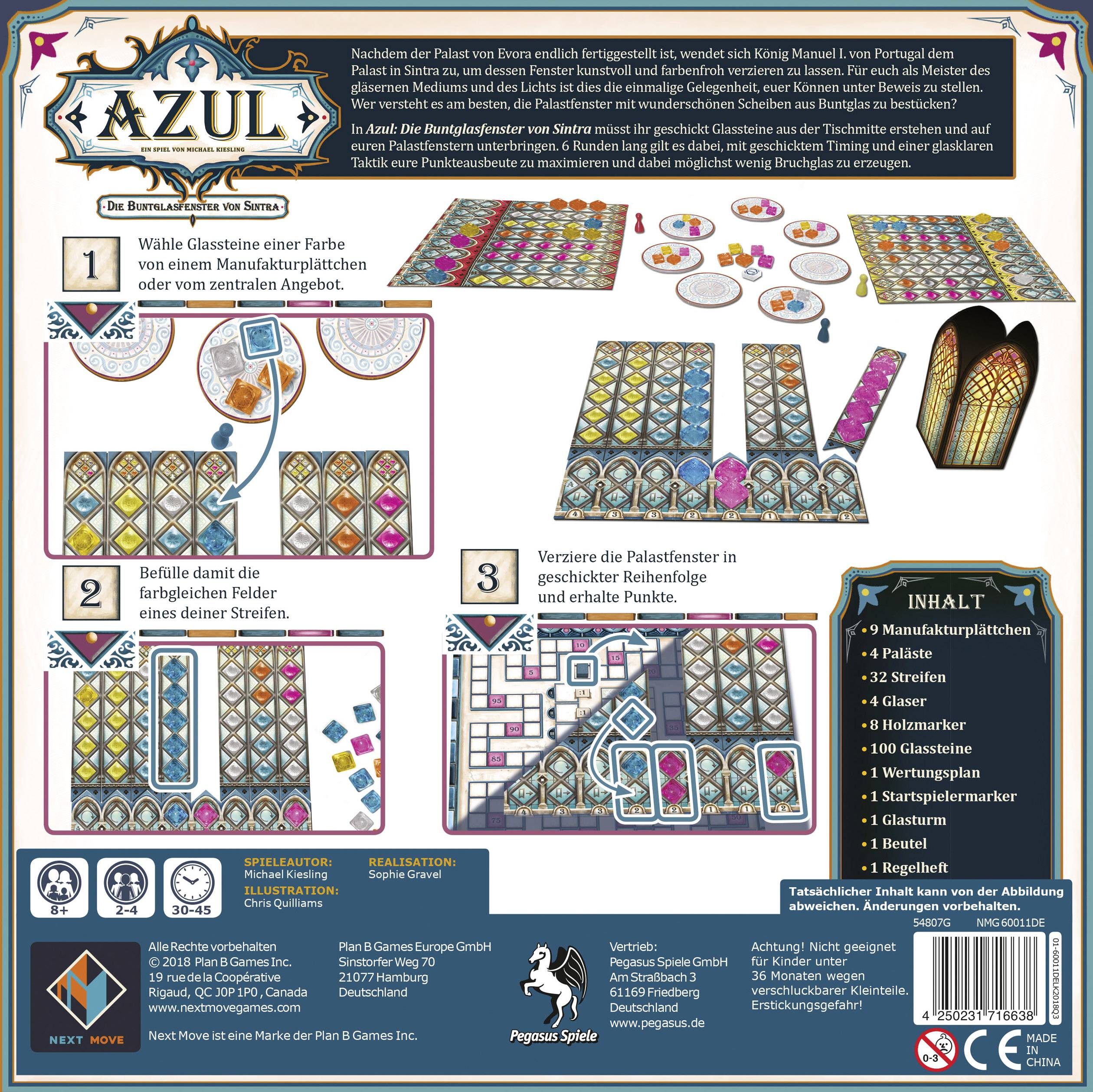 Pegasus Spiele Azul Die Buntglasfenster von Sintra Azul Die Buntglasfenster von Sintra 54807G