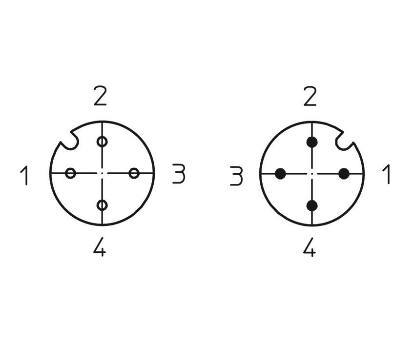 Lutronic 1089 Sensor-/Aktor-Anschlussleitung M12 Stecker, gerade 1.50m Polzahl Sensoren: 4 1St.