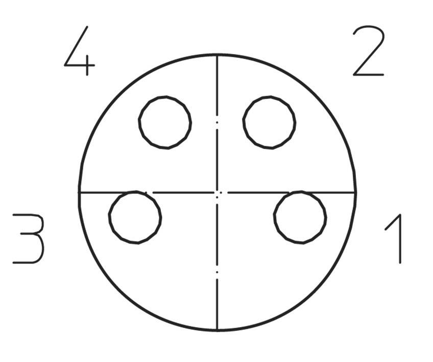 Lutronic 1031 Sensor-/Aktor-Steckverbinder, konfektioniert M8 Kupplung, gerade 5.00m Polzahl Sensoren: 4 1St.