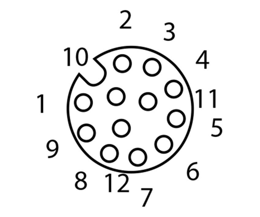 Lutronic 1121 Sensor-/Aktor-Steckverbinder, konfektioniert M12 Kupplung, gewinkelt 5.00m Polzahl Sensoren: 12 1St.