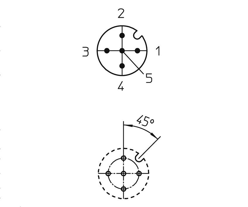 Lutronic 1235 Sensor-/Aktor-Einbausteckverbinder M12 Stecker, Einbau Polzahl Sensoren: 5 1St.