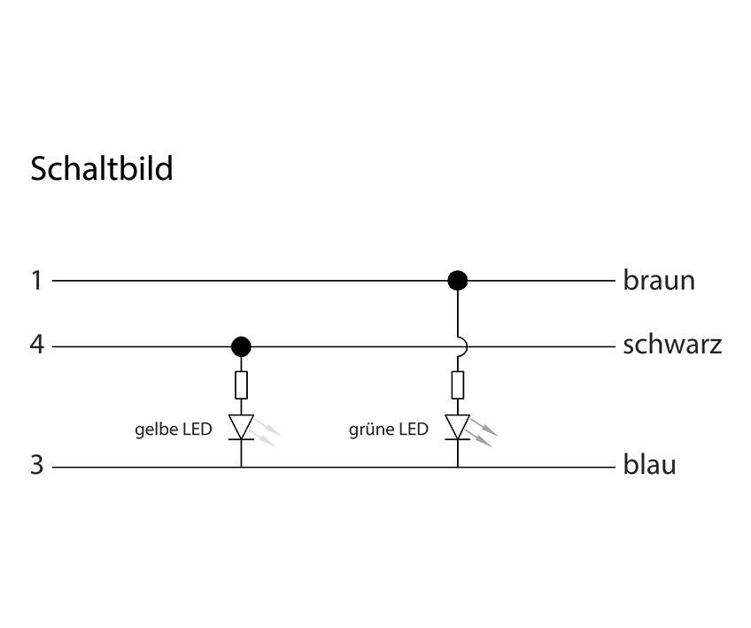 Lutronic 1132 Sensor-/Aktor-Anschlussleitung M8 2.00m Polzahl Sensoren: 3 1St.