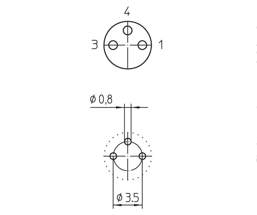 Lutronic 1220 Sensor-/Aktor-Einbausteckverbinder M8 Buchse, Einbau Polzahl Sensoren: 3 1St.