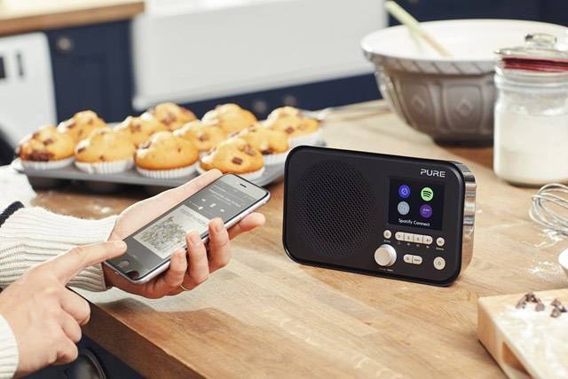 Pure Elan IR3 Internet Kofferradio AUX, WLAN, Internetradio Spotify Schwarz