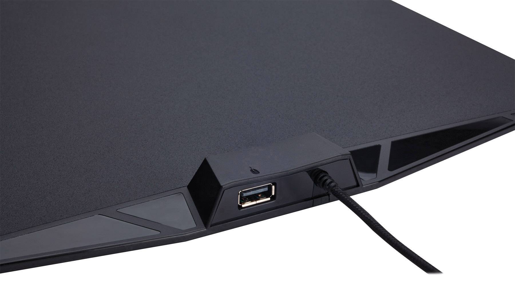 Corsair MM800 Polaris RGB Gaming-Mauspad (generalüberholt) (sehr gut) Beleuchtet, USB-Anschluss Schwarz, RGB