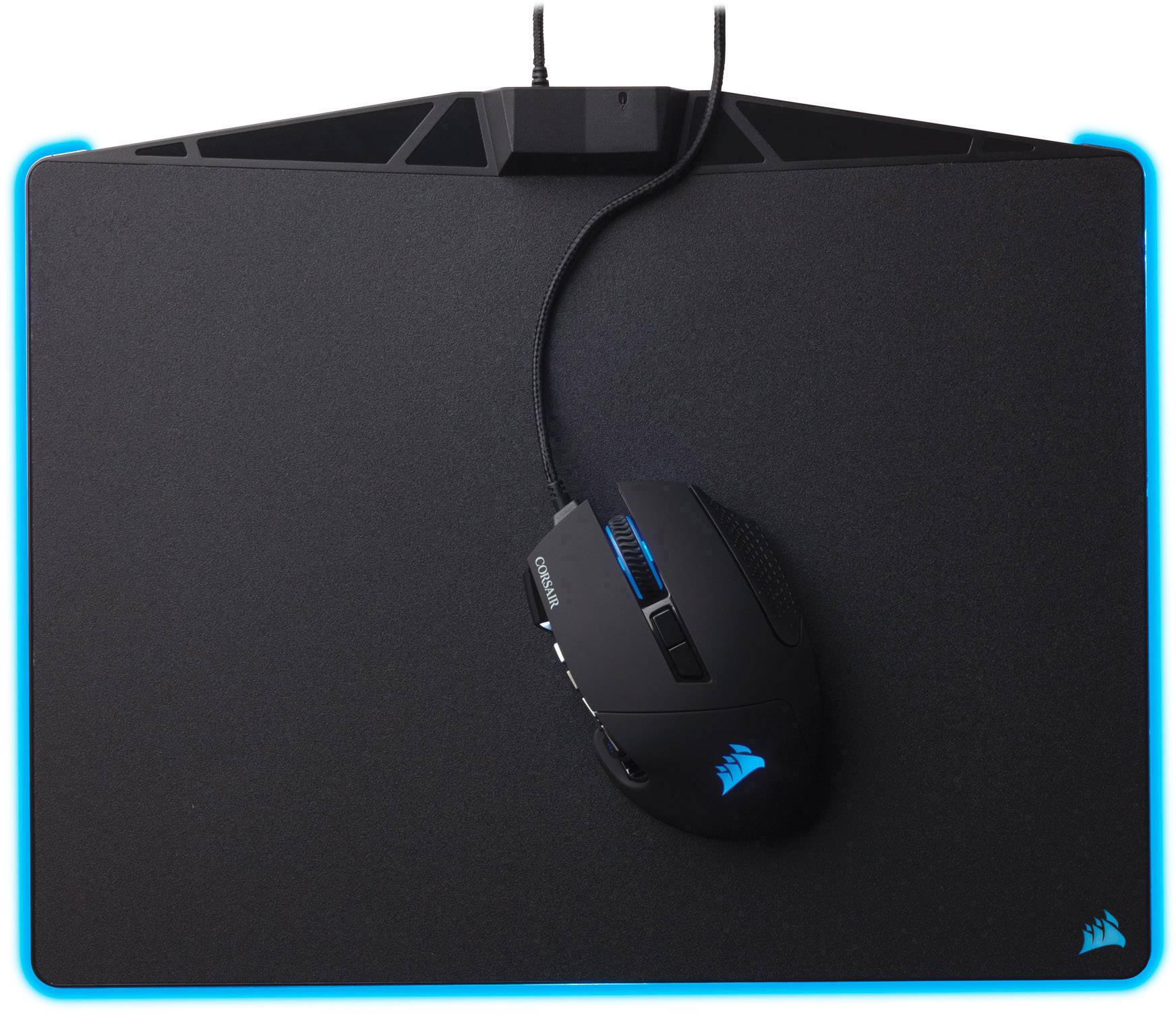 Corsair MM800 Polaris RGB Gaming-Mauspad (generalüberholt) (sehr gut) Beleuchtet, USB-Anschluss Schwarz, RGB