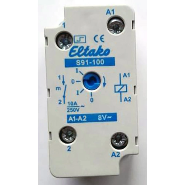 Eltako Stromstoß-Schalter Aufputz S91-100-8VAC 1 Schließer 8 V/AC 10A 1St. Eltako Stromstoß-Schalter Aufputz S91-100-8VAC 1 Schließer 8 V/AC 10A 1St.