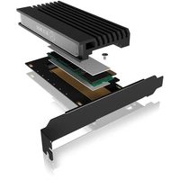 ICY BOX IB-PCI214M2-HSL 1 Port M.2 Controller PCIe x4 Passend für (SSD): 2230, 2242, 2260, 2280 Passive Kühlung ICY BOX IB-PCI214M2-HSL 1 Port M.2 Controller PCIe x4 Passend für (SSD): 2230, 2242, 2260, 2280 Passive Kühlung