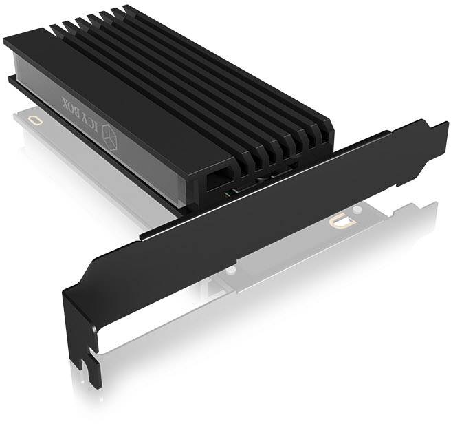 ICY BOX IB-PCI214M2-HSL 1 Port M.2 Controller PCIe x4 Passend für (SSD): M.2 PCIe NVMe SSD Passive