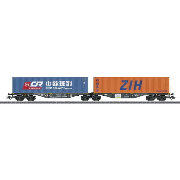 TRIX T24802 H0 Doppel-Containertragwagen der PKP Cargo