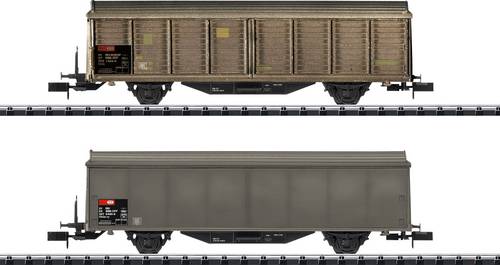 MiniTrix T15307 N 2er-Set Schiebewandwagen der SBB