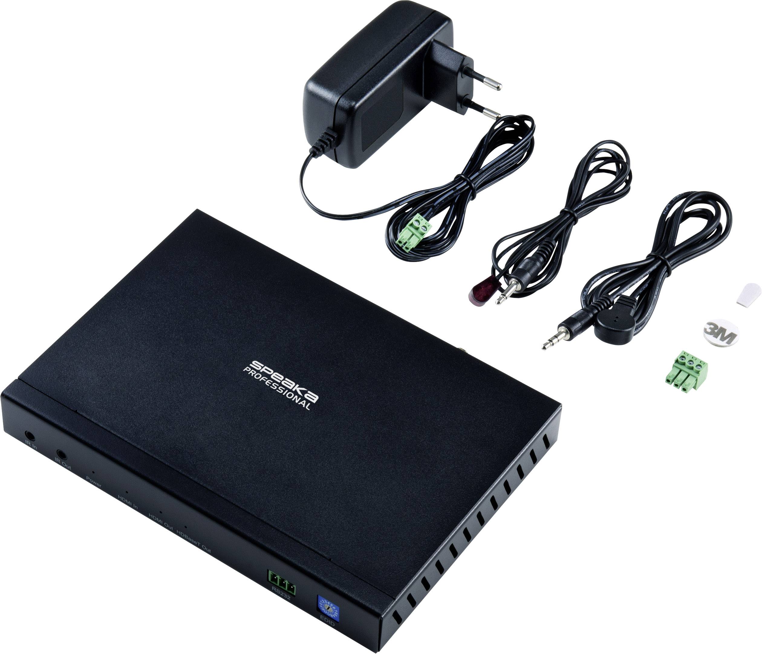 SpeaKa Professional HDMI®, Infrarot HDMI Extender über Netzwerkkabel RJ45 70m