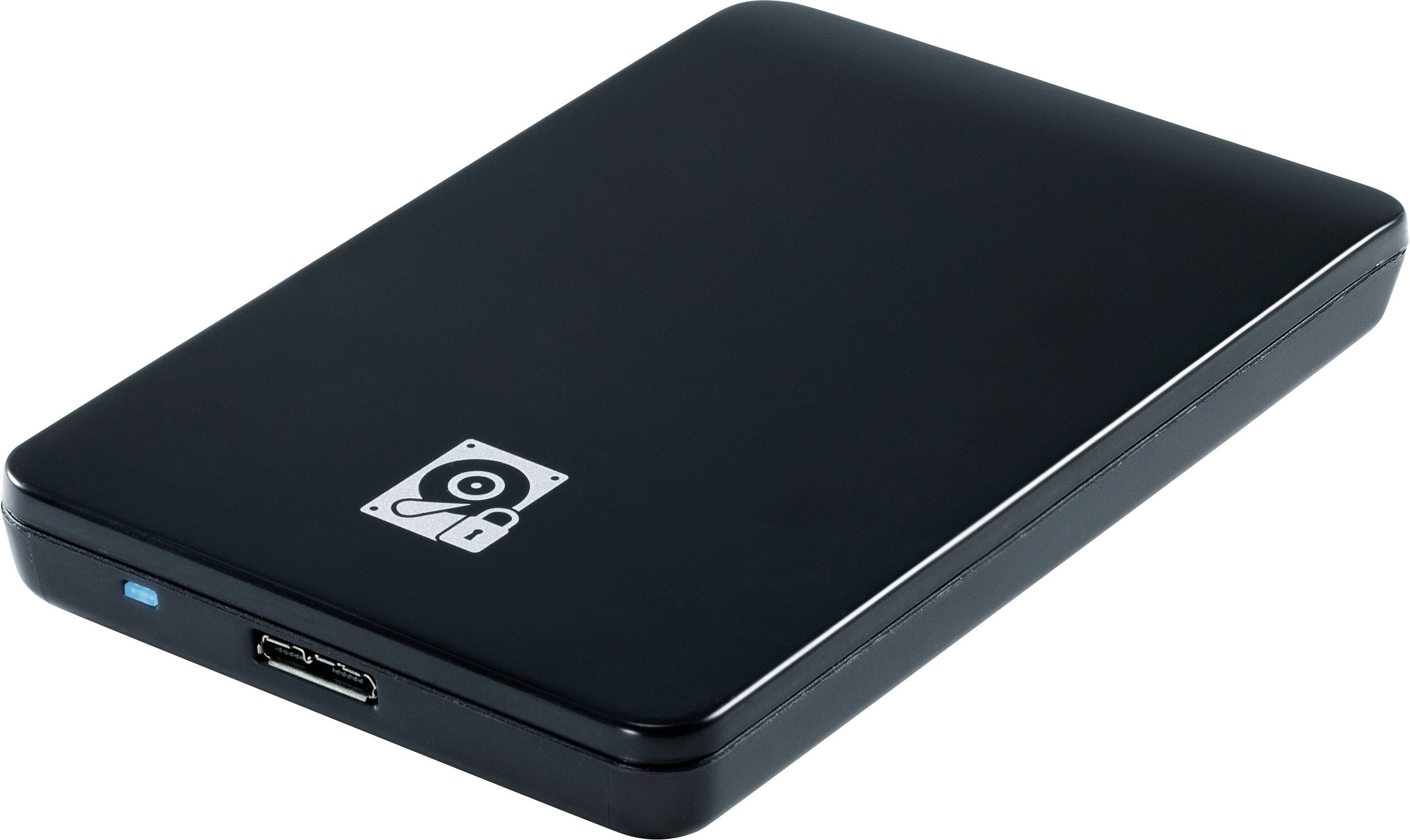 Renkforce RF-3822404 6.35cm (2.5 Zoll)-Festplattengehäuse 2.5 Zoll Micro USB 3.2 Gen 1 (USB 3.0)